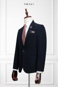 361 Bộ Vest xanh caro đen 1 nút #2